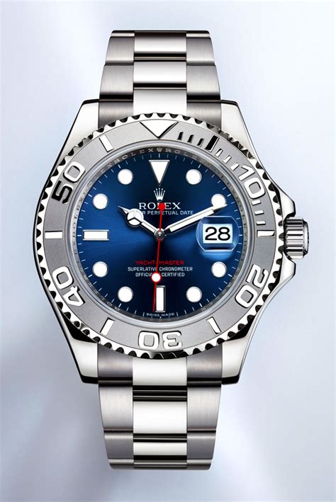 yacht master rolex blue face